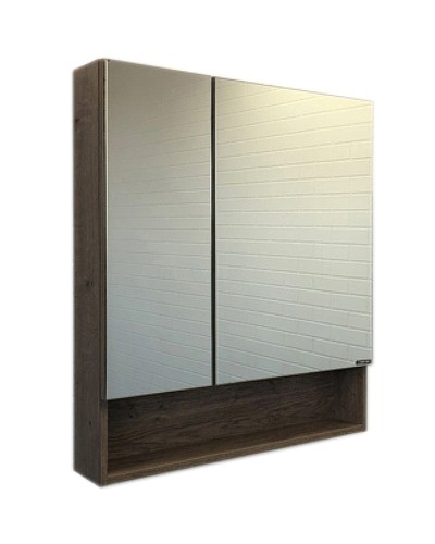 Зеркальный шкаф Comforty Никосия 70 00-00008851 Дуб темный