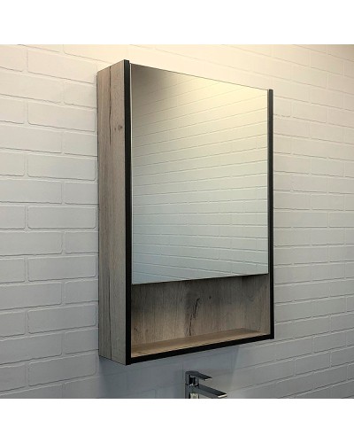 Зеркальный шкаф Comforty Вена 55 00-00009271 Дуб дымчатый