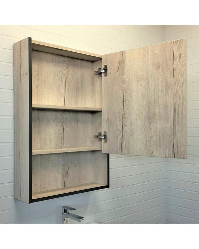 Зеркальный шкаф Comforty Вена 55 00-00009271 Дуб дымчатый