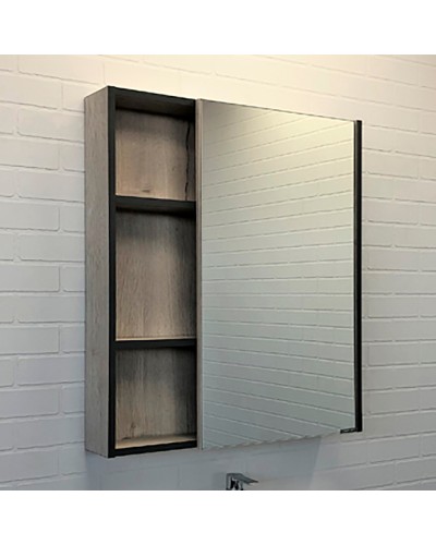 Зеркальный шкаф Comforty Вена 70 00-00009272 Дуб дымчатый