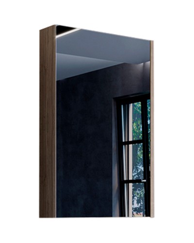 Зеркальный шкаф Comforty Порто 50 00-00009323 Дуб темно-коричневый