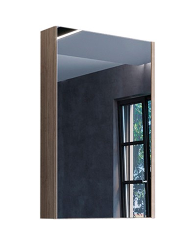 Зеркальный шкаф Comforty Порто 50 00-00009233 Дуб дымчатый