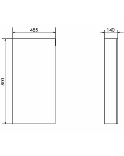 Зеркальный шкаф Comforty Порто 50 00-00009233 Дуб дымчатый