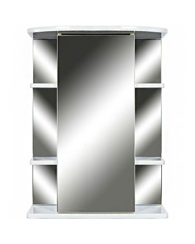 Зеркальный шкаф Orange Кларис 55 R Kl-55ZSW Белый глянец