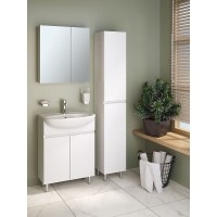 Зеркальный шкаф Runo Лада 60 00-00001159 Белый