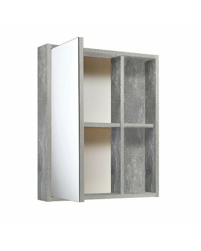 Зеркальный шкаф Runo Эко 60 00-00001186 Серый бетон