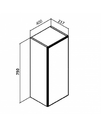 Зеркальный шкаф Runo Кредо 40 00-00001176 Белый