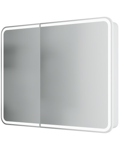 Зеркальный шкаф Creto Eles 100 20-1000800WH с подсветкой Белый
