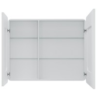 Зеркальный шкаф Creto Eles 100 20-1000800WH с подсветкой Белый