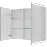 Зеркальный шкаф Creto Eles 100 20-1000800WH с подсветкой Белый