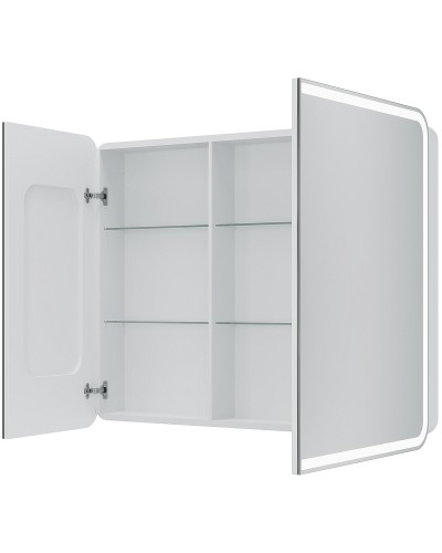 Зеркальный шкаф Creto Eles 100 20-1000800WH с подсветкой Белый