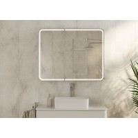 Зеркальный шкаф Creto Eles 100 20-1000800WH с подсветкой Белый
