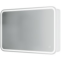 Зеркальный шкаф Creto Rainfall 90 22-900600WH с подсветкой Белый