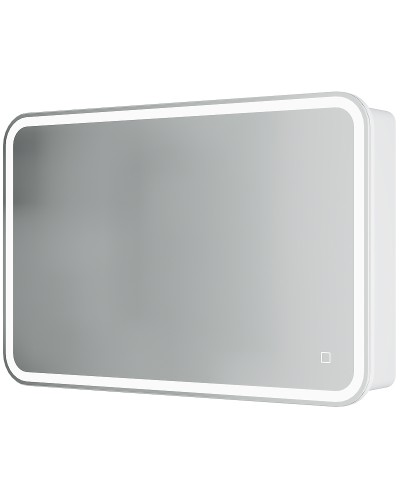 Зеркальный шкаф Creto Rainfall 90 22-900600WH с подсветкой Белый