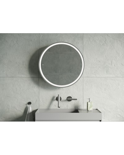 Зеркальный шкаф Creto Tour 60 17-D600WH с подсветкой Белый