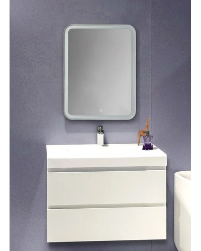 Зеркальный шкаф Creto Zoe 60 16-602800Z с подсветкой Белый