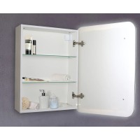 Зеркальный шкаф Creto Zoe 60 16-602800Z с подсветкой Белый