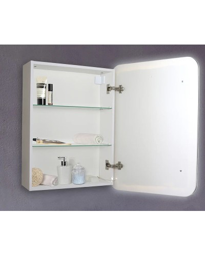 Зеркальный шкаф Creto Zoe 60 16-602800Z с подсветкой Белый
