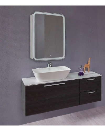 Зеркальный шкаф Creto Zoe 60 16-602800Z с подсветкой Белый