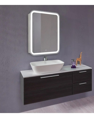 Зеркальный шкаф Creto Zoe 60 16-602800Z с подсветкой Белый