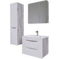 Зеркальный шкаф Grossman Талис 80 L 208009 Бетон пайн Серый