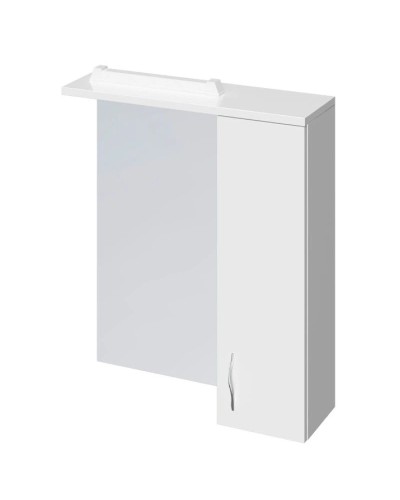 Зеркальный шкаф белый глянец 60х70 см Cersanit Erica New LS-ERN60-OS