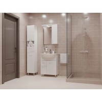 Зеркальный шкаф белый глянец 60х70 см Cersanit Erica New LS-ERN60-OS