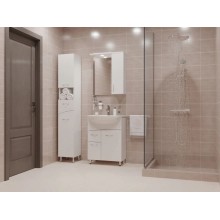 Зеркальный шкаф белый глянец 60х70 см Cersanit Erica New LS-ERN60-OS