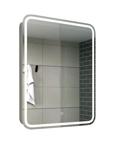 Зеркальный шкаф Relisan Angelica 600х800 Гл000024694 с подсветкой Белый