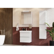 Зеркальный шкаф Roca Oleta 60 R 857646806 с подсветкой Белый глянец