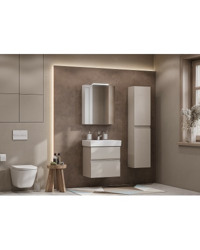 Зеркальный шкаф Roca Oleta 60 R 857646515 с подсветкой Капучино