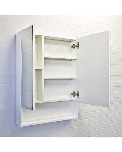 Зеркальный шкаф Comforty Никосия 60 00-00011199 Белый глянцевый