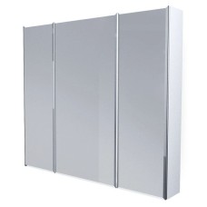 Зеркальный шкаф 90х80 см белый глянец 1Marka Соната У29558