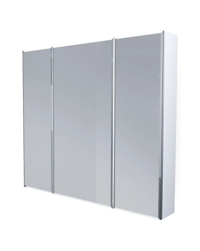 Зеркальный шкаф 90х80 см белый глянец 1Marka Соната У29558