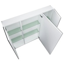 Зеркальный шкаф 90х80 см белый глянец 1Marka Соната У29558