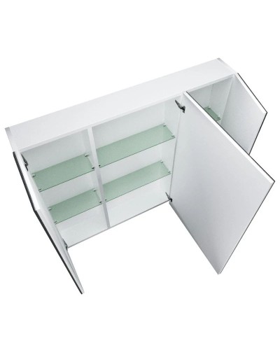 Зеркальный шкаф 90х80 см белый глянец 1Marka Соната У29558