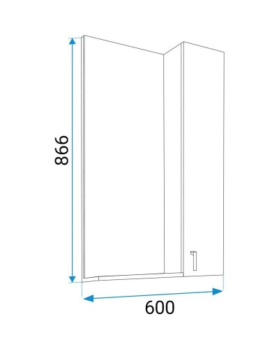 Зеркальный шкаф 60х86,6 см белый глянец 1Marka Вита У26206