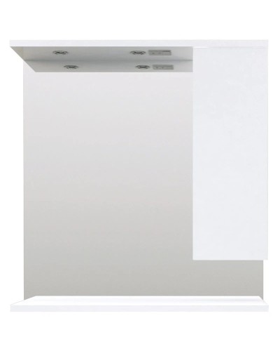 Зеркальный шкаф 80х86,4 см белый глянец 1Marka Кода Лайт У57596