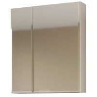 Зеркальный шкаф 70х80 см белый Marka One У37179