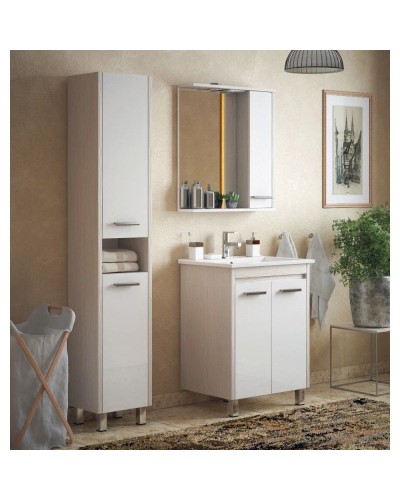 Зеркальный шкаф 65х74 см лайн Corozo Лорена SD-00000295