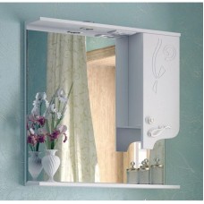 Зеркальный шкаф 85х81,6 см белый глянец Corozo Венеция SD-00000283