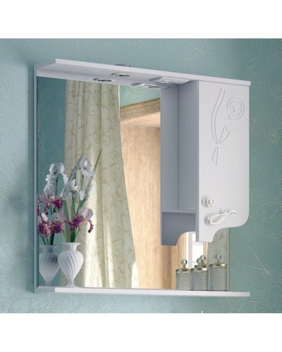 Зеркальный шкаф 85х81,6 см белый глянец Corozo Венеция SD-00000283