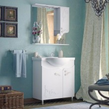 Зеркальный шкаф 85х81,6 см белый глянец Corozo Венеция SD-00000283