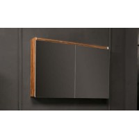 Зеркальный шкаф Boheme Armadi Art Vallessi 100 546-Z с подсветкой Зебрано глянец