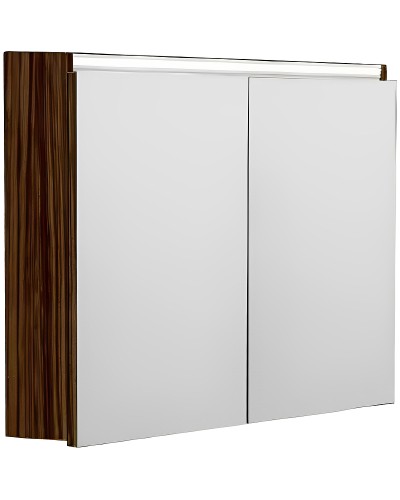 Зеркальный шкаф Boheme Armadi Art Vallessi 100 546-Z с подсветкой Зебрано глянец