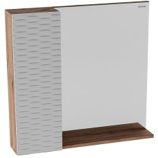 Зеркало со шкафом Grossman Альба 80 L 208006 Веллингтон Белое матовое