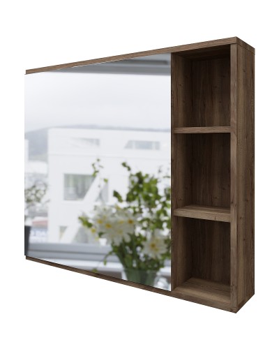 Зеркальный шкаф Grossman Форта 80 2080022 Темный дуб галифакс