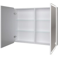 Зеркальный шкаф Grossman Адель 100 2010004 с подсветкой Белый