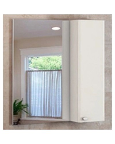 Зеркальный шкаф 75х80 см белый глянец Comforty Неаполь 00004147561