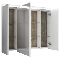 Зеркальный шкаф 101х84 см белый OWL 1975 Ragnar OW02.05.00